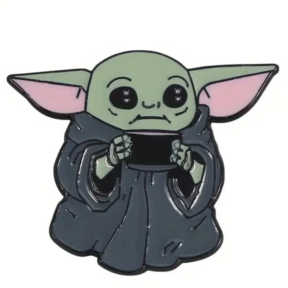 SET OF 4! Star Wars Baby Yoda Lapel Hat Pin Set Mandalorian Vintage